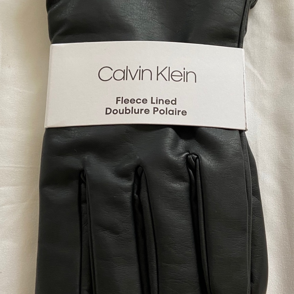 Calvin Klein Leather Gloves